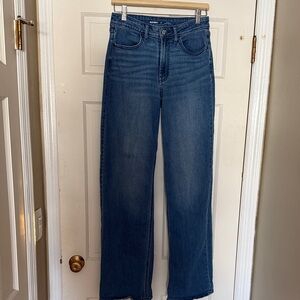 Old Navy High Rise Womens WOW Wide Leg TALL Denim Jeans
